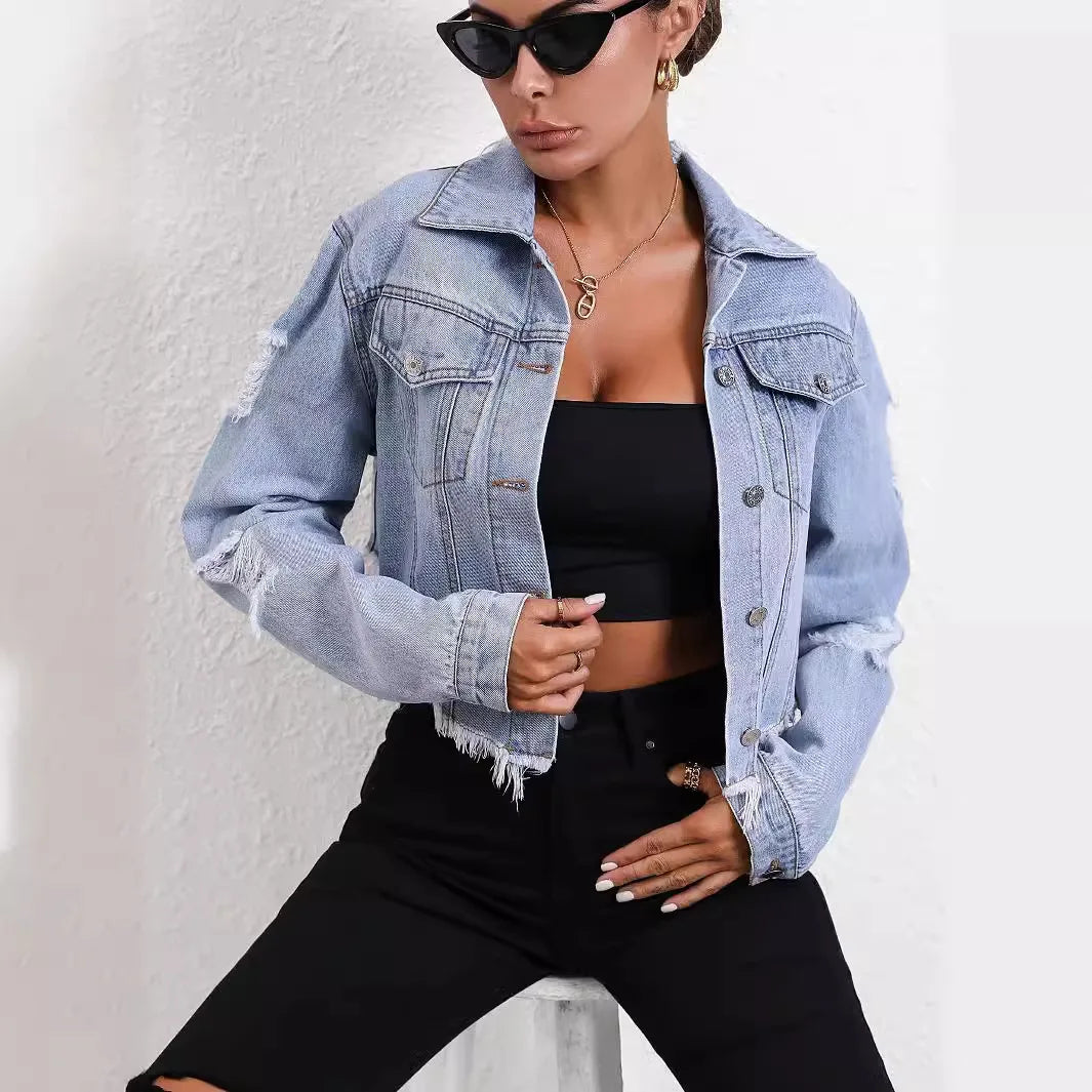 Ripped Denim Jacket