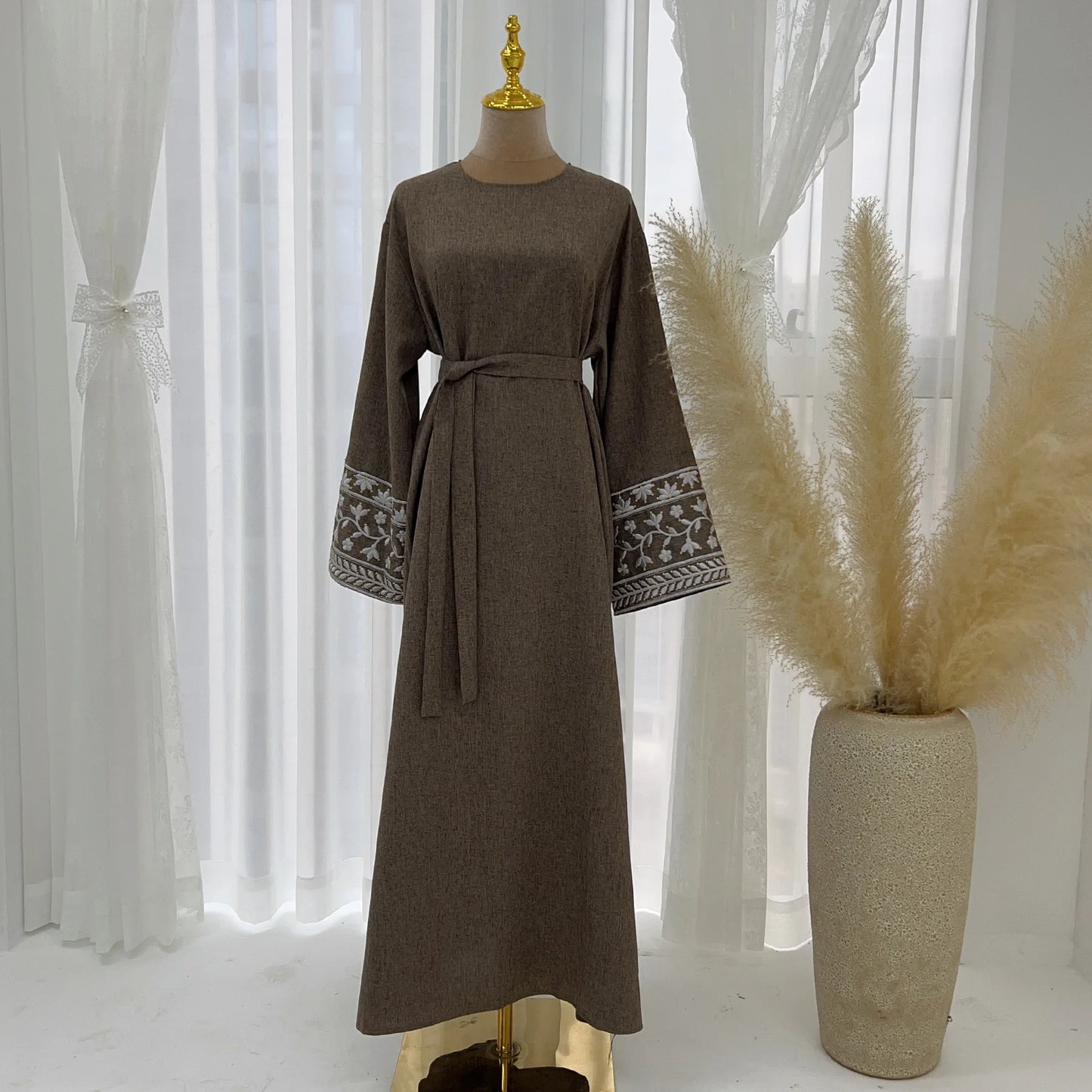 Turkish Abaya Embroidered