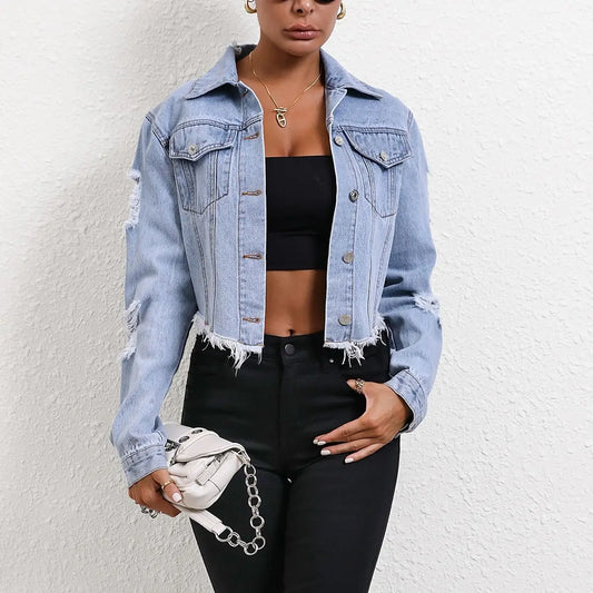 Ripped Denim Jacket